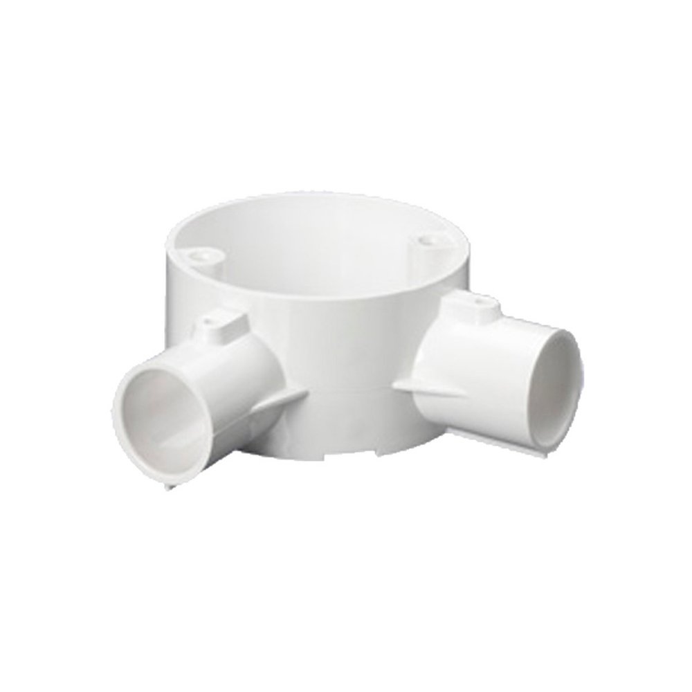 25mm 2 Way Angle Junction Box White