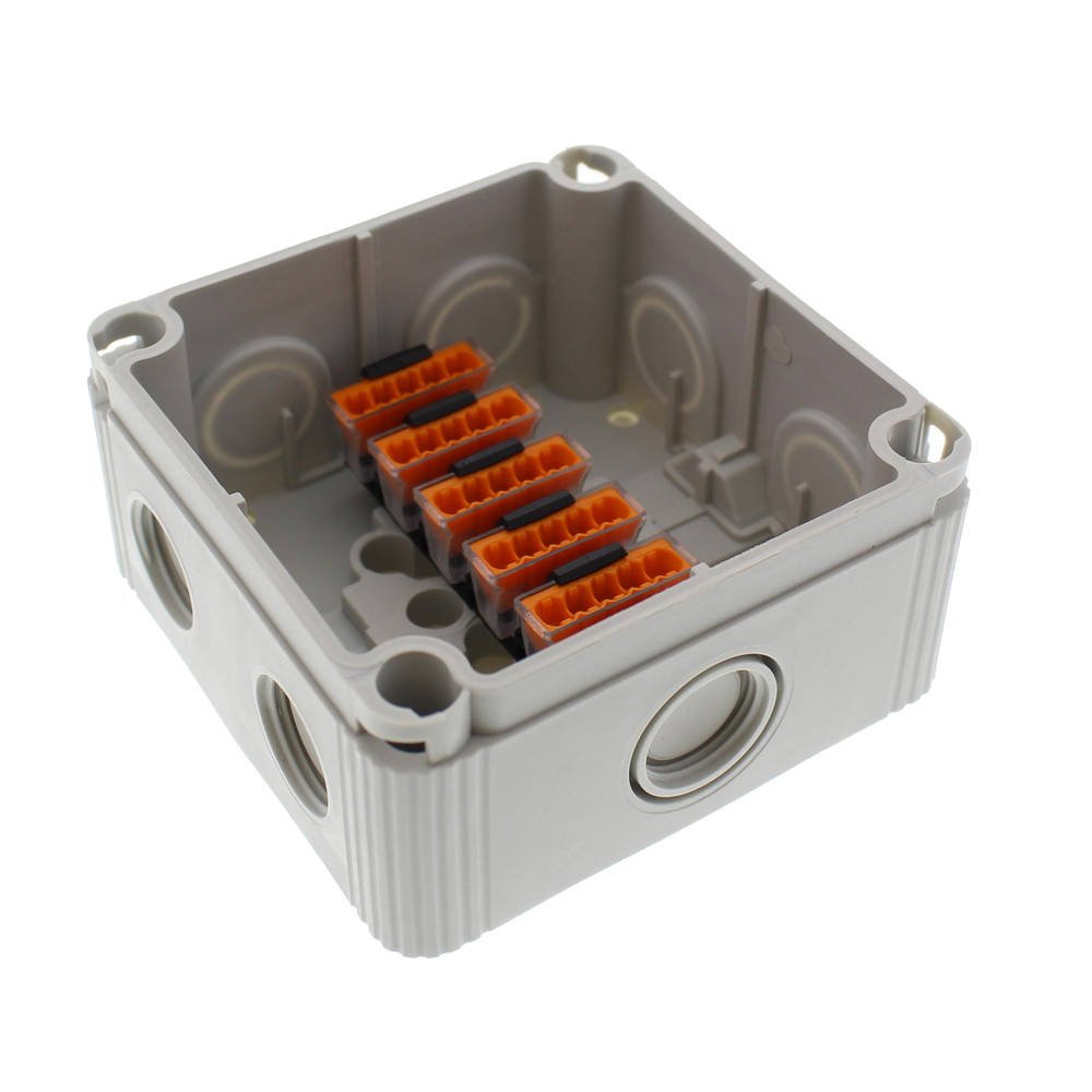 COMBI 407 Junction Box with Terminal Block, 95mm x 95mm x 60mm ...