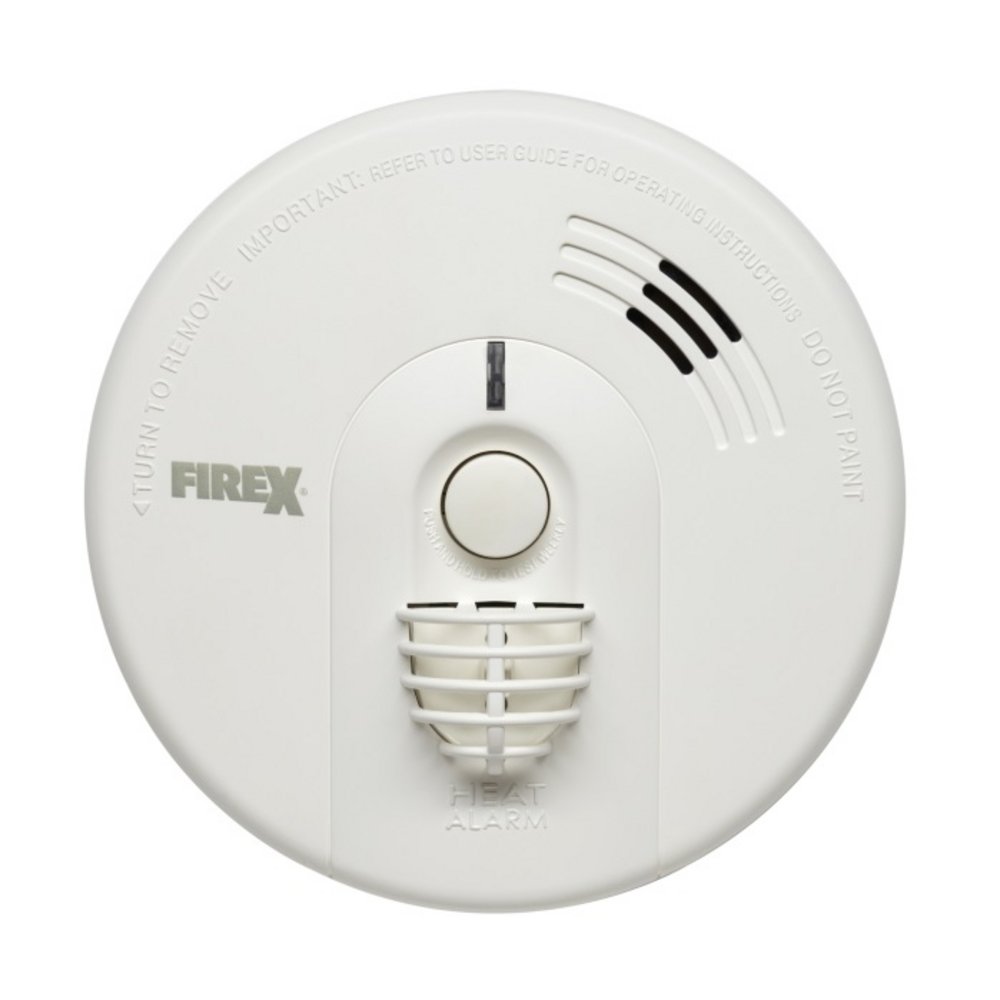 Firex Mains Powered Heat Alarm with BackUp Battery