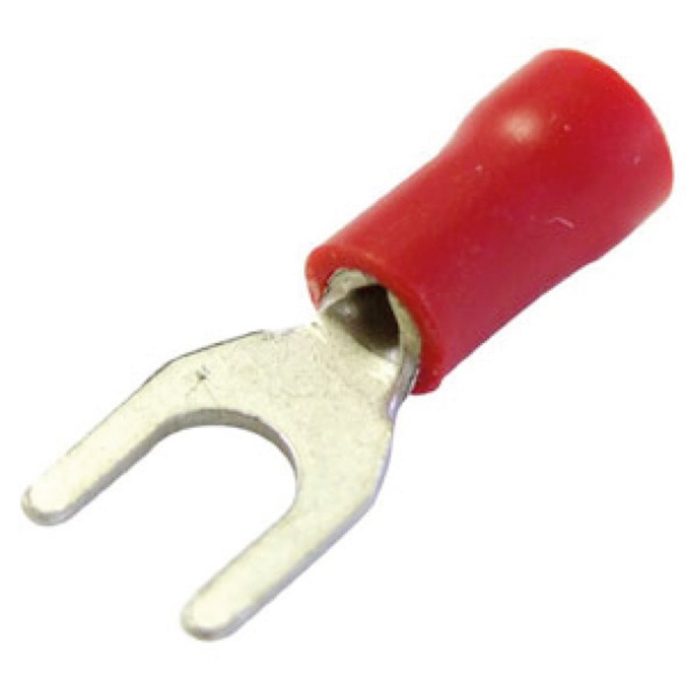 Crimp Terminal Female Spade Mm Red Pack Of