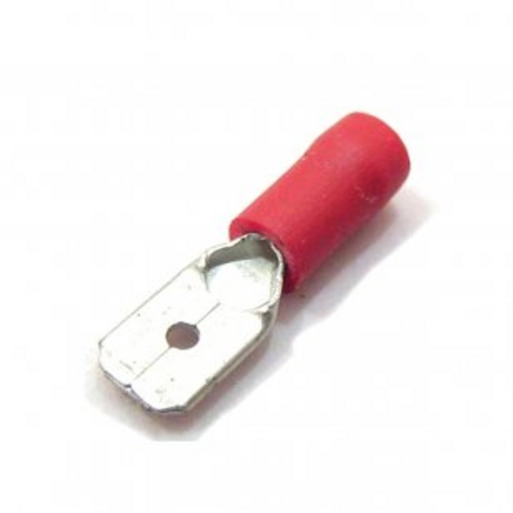 Crimp Terminal Female Spade (6.3mm) Red [Pack of 100]