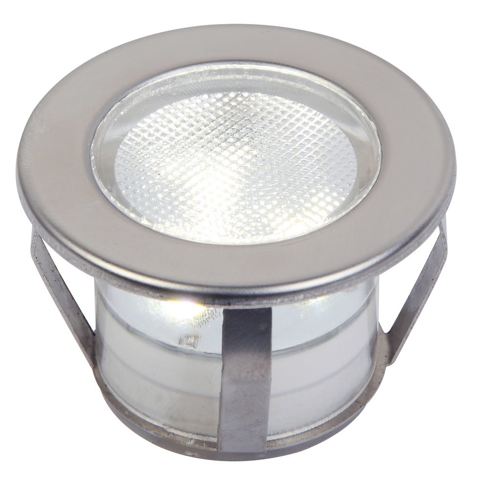 Twilight 45mm Round LED Decking Light Kit, 180lm, 4000K, Stainless