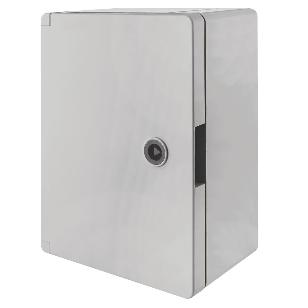 IP65 ABS Enclosure H280 x W210 x D130 c/w Backplate