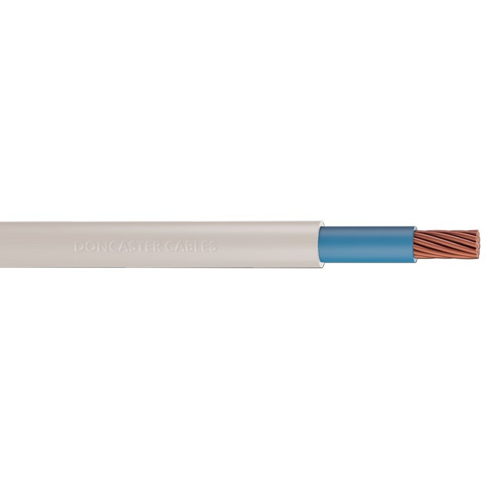 6181B Single Core Insulated Cable, 25mm², LSNH, White / Blue (100 Drum)