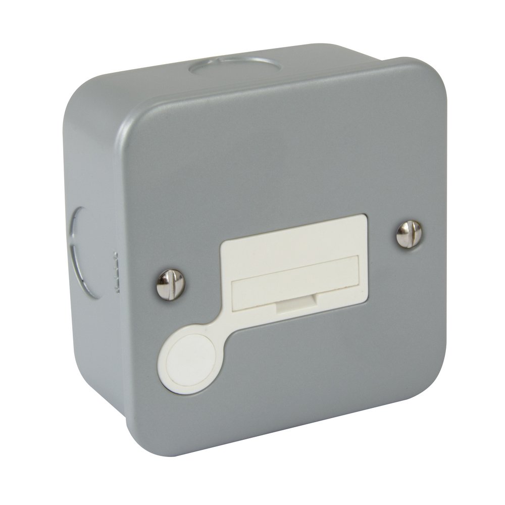 Metalclad Unswitched Fused Spur C/w Surface Back Box 