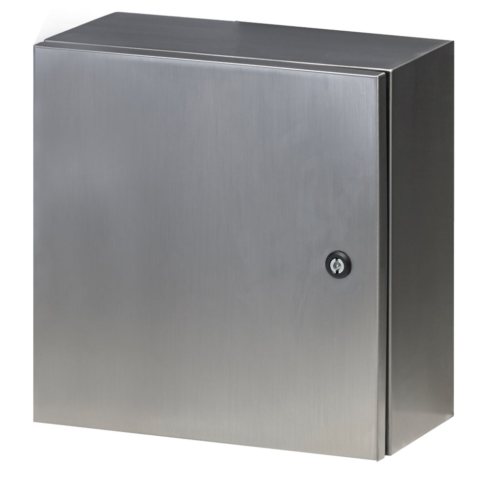IP65 Stainless Steel Enclosure Grade 304 H400 x W400 x D200 c/w Backplate