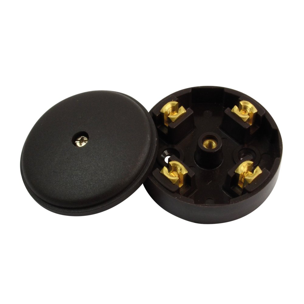 20A 4 Terminal Junction Box 58mm Brown