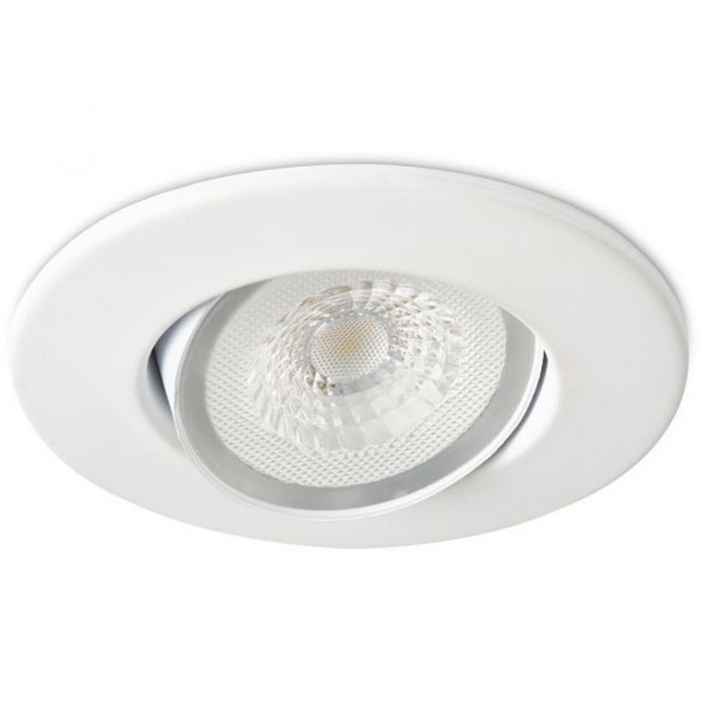 H4 Lite Adjustable LED Downlight, 4.4W, 440lm, 3000K, IP65, White