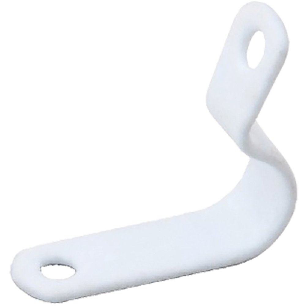 LSZH Copper One Hole P Clip, 8.1mm, White [Pack of 50]