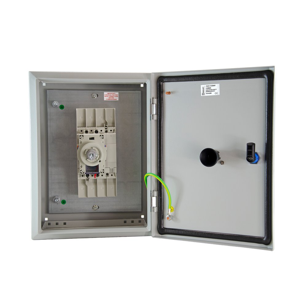 125A Enclosed MCCB, 4 Pole, 16kA, IP65, Grey