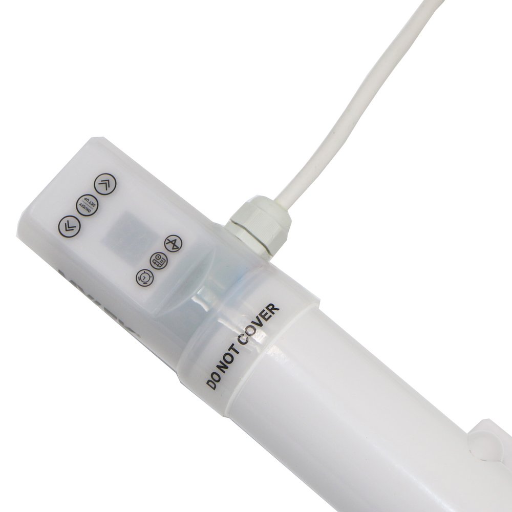 60W Digital Thermostat Tube Heater with Timer, 340 x 98 x 80mm, 2m Lead