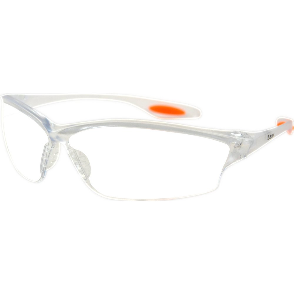 Law 2 Safety Glasses, Clear, Polycarbonate