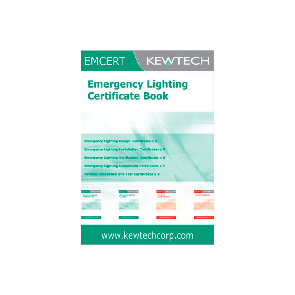 Emergency Lighting Certificate Book A4