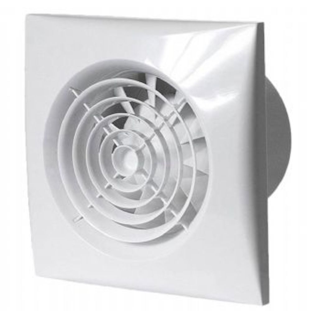 150mm Silent 150 Extractor Fan with Timer - White