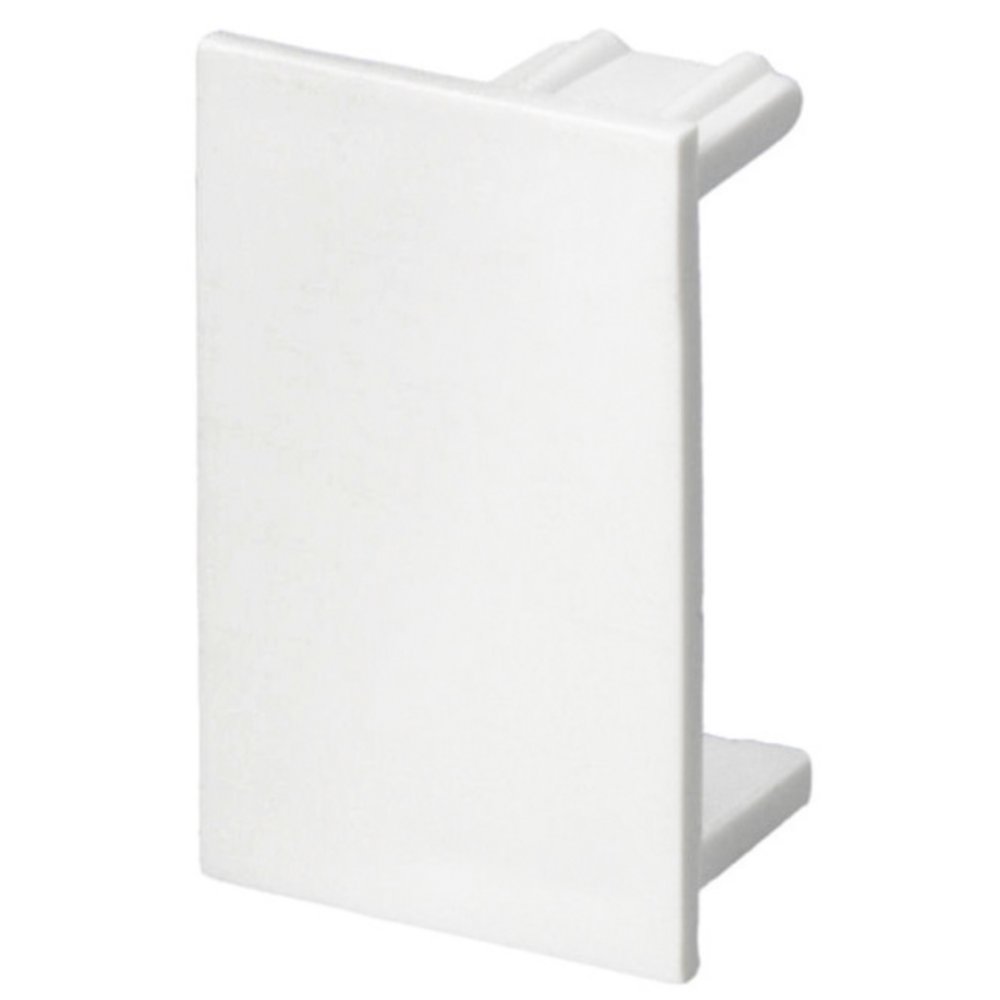 25mm x 16mm Mini Trunking Stop End - White