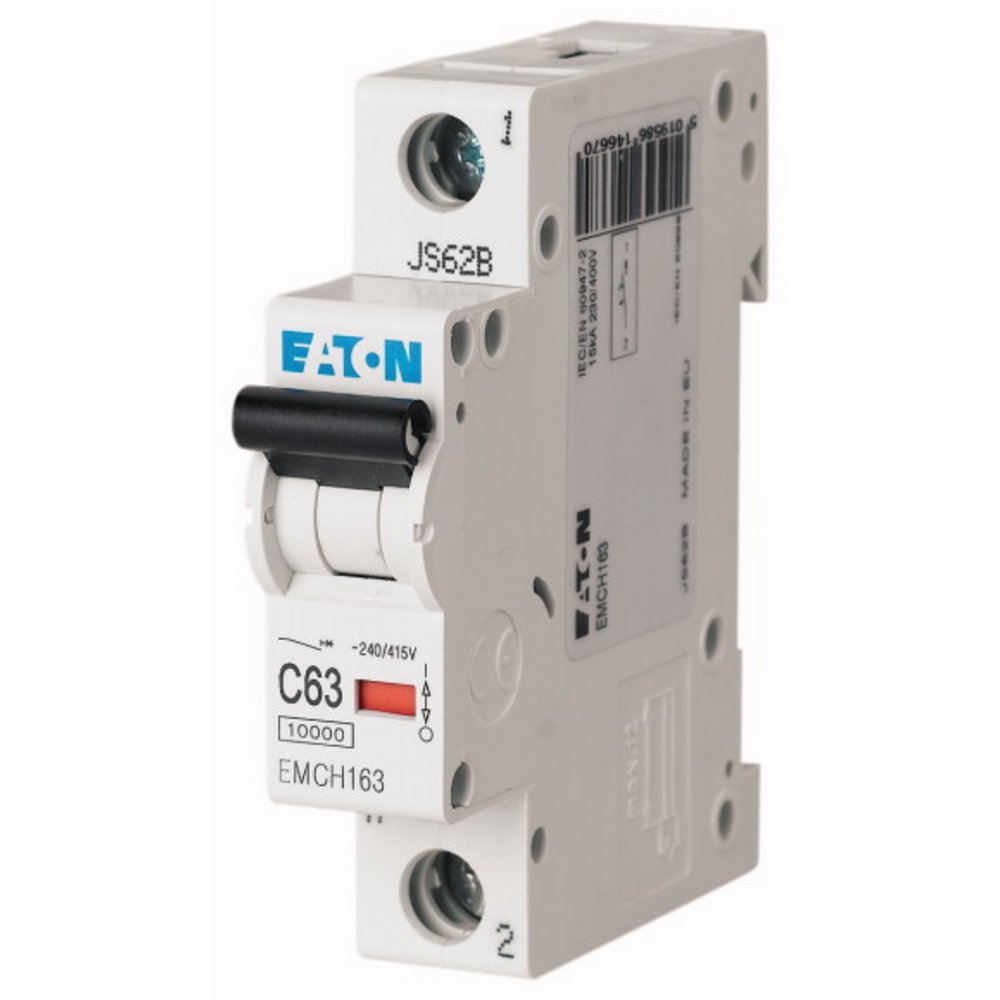 50A MCB, 1 Pole, Type B, DIN Rail, 230V, 10kA