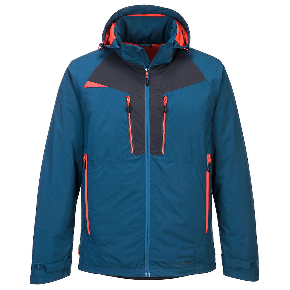 Winter Jacket, Polyester Stretch TPU, Metro Blue, Medium