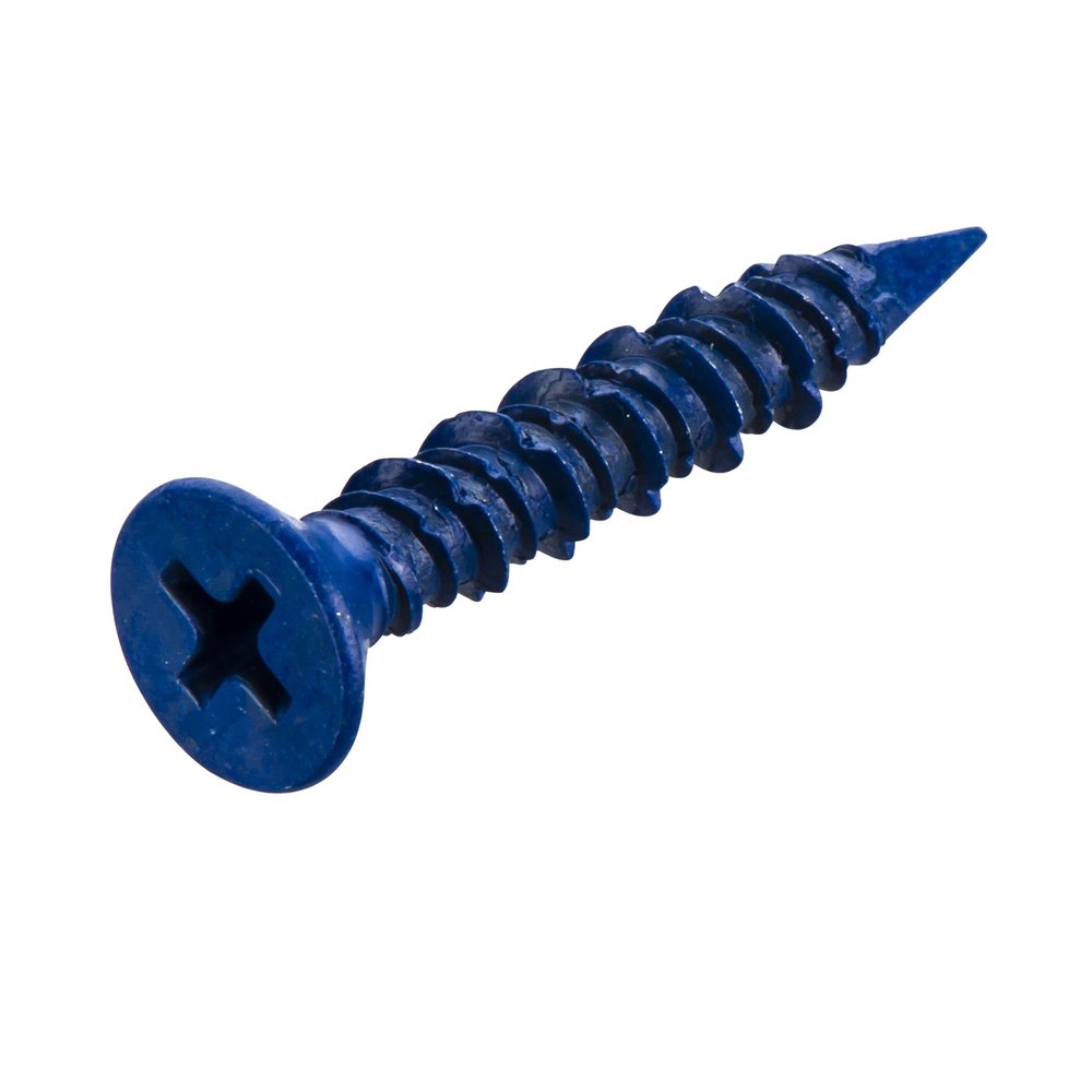 Masonry Screw, 4.8mm x 32mm, Countersunk Head, Steel [Pack of 100]