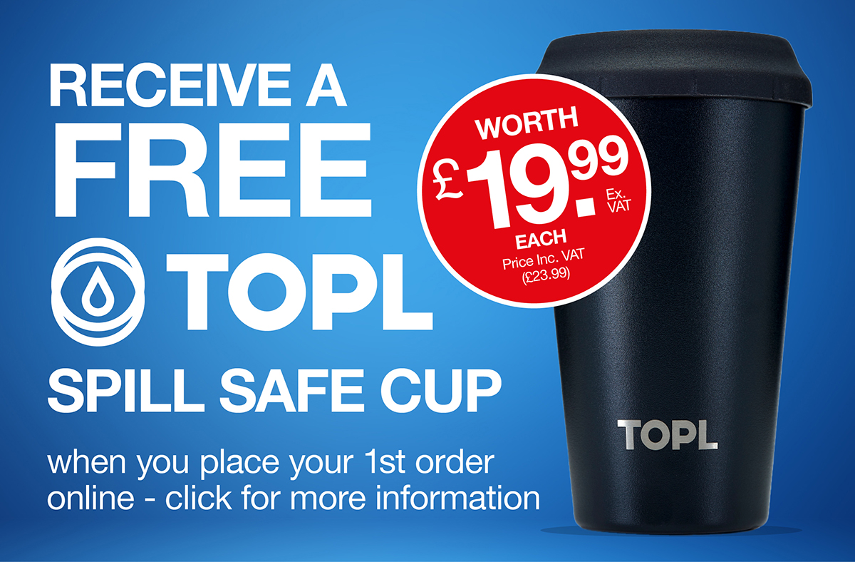 Receive a FREE TOPL spill safe cup! 