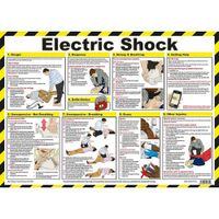 Show details for  Electric Shock First Aid Poster, A2, 600mm x 430mm