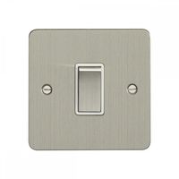 Show details for  20A Intermediate Switch - Satin Stainless Steel/White