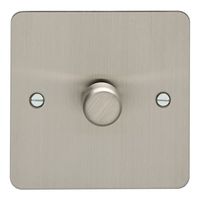 Show details for  1 Gang 2 Way 400W Dimmer Switch - Satin Stainless Steel