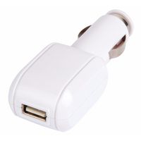 Show details for  USB In-Car Charger, 1A, White