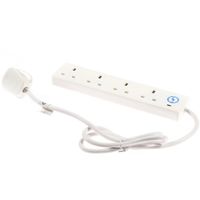 Show details for  13A Surge Protected Extension Lead, 4 Gang, 2m, White