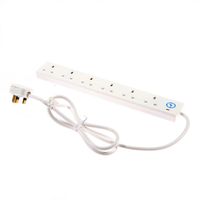 Show details for  Surge Protected Extension Lead, 6 Gang, 2m, White