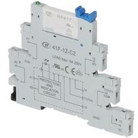 Show details for  Relay Interface Module, 1CO, 6A, 24V AC/DC, 6mm, 41F Series
