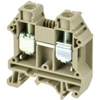 Show details for  Feed Through DIN Rail Mount Terminal Block, 57A, 1kV, 10mm, Grey
