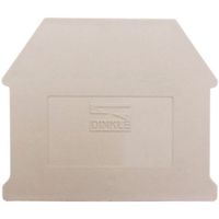 Show details for  Feed Through DIN Rail Terminal End Cover, 10mm, Grey