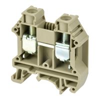 Show details for  Feed Through DIN Rail Mount Terminal Block, 76A, 1kV, 16mm, Grey