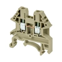 Show details for  Feed Through DIN Rail Mount Terminal Block, 32A, 1kV, 4mm, Grey