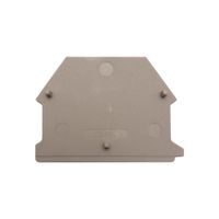 Show details for  DIN Rail Mount Terminal End Cover, 4mm, Grey