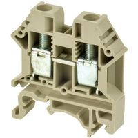 Show details for  Feed Through DIN Rail Mount Terminal Block, 41A, 1kV, 6mm, Grey
