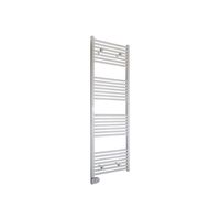 Show details for  600W White Heated Towel Rail with Thermostat