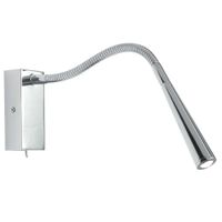 Show details for  Madison Single Wall Light, 1W, 65lm, 3000K, Chrome