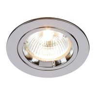 Show details for  50W Chrome Plated Cast Fixed Indoor Downlight (Lamp Not Included)