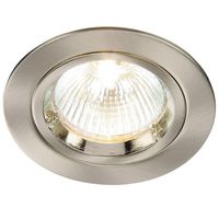 Show details for  50W Satin Nickel Cast Fixed Indoor Downlight (Lamp Not Included)