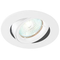 Show details for  50W White Cast Tilting Indoor Downlight (Lamp Not Included)