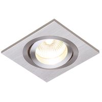 Show details for  Tetra Single Downlight, 50W, Brushed Silver Anodised