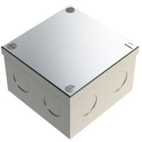 Show details for  Adaptable Box with Knockout, 50mm x 75mm x 75mm, Galvanised Sheet Steel