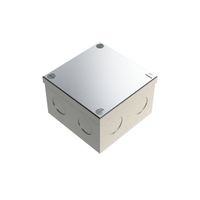 Show details for  Adaptable Box with Knockout, 50mm x 75mm x 75mm, Galvanised Sheet Steel