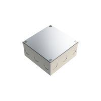 Show details for  Adaptable Box with Knockout, 50mm x 100mm x 100mm, Galvanised Sheet Steel