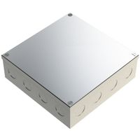 Show details for  Adaptable Box with Knockout, 50mm x 150mm x 150mm, Galvanised Sheet Steel
