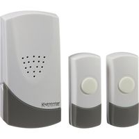 Show details for  Wireless Plug-in Mains Powered Dual Entrance Doorbell, 80m, White
