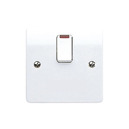 Logic Plus 20A DP Switch with Flex Outlet & Neon