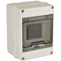 Show details for  3/5 Module Box Enclosures with Flap, 160mm x 120mm x 90mm, Grey, IP65