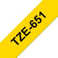 Show details for  24mm Black on Yellow Labelling Tape